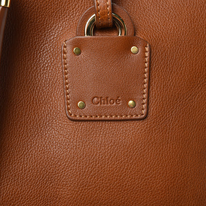 Chloe Smooth Calfskin Medium Vick Tote Caramel 6 of 9