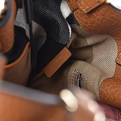Burberry Grainy Calfskin House Check Small Maidstone Saddle Brown 8 of 12