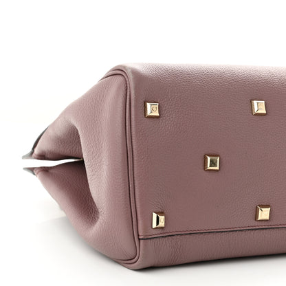 Salvatore Ferragamo Calfskin Large Studio Bag Caraway Seed 9 of 13