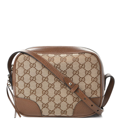 Gucci Monogram Mini Bree Messenger Bag Beige Tabacco 1 of 7