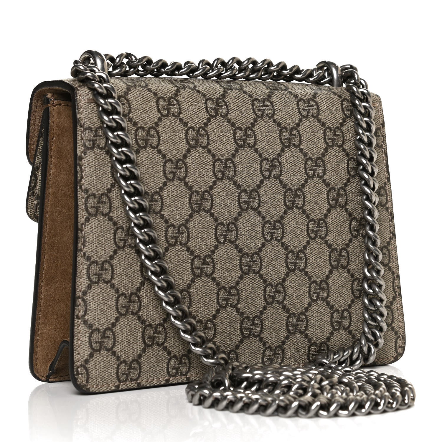 Gucci GG Supreme Monogram Mini Dionysus Shoulder Bag Taupe 3 of 14