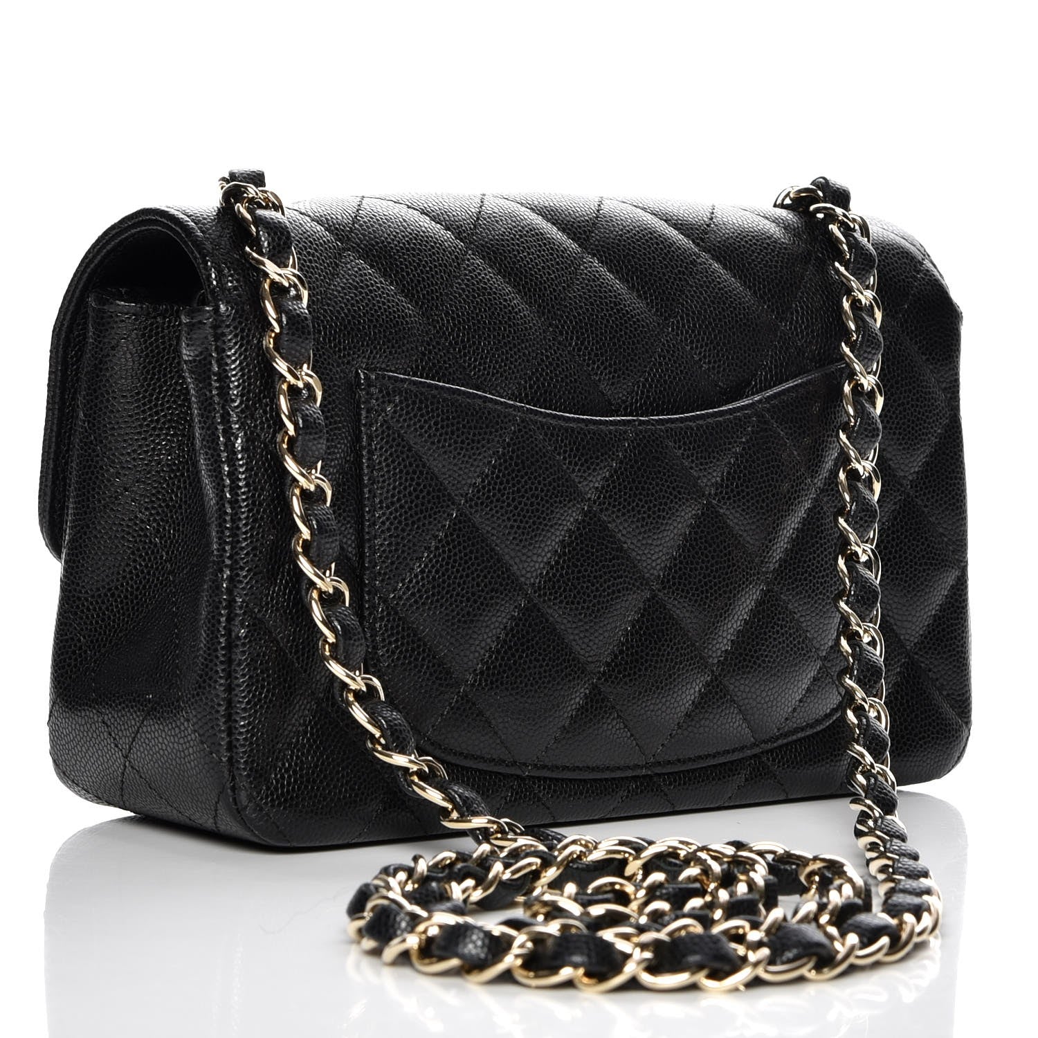 Chanel Caviar Quilted Mini Rectangular Flap Black 3 of 8