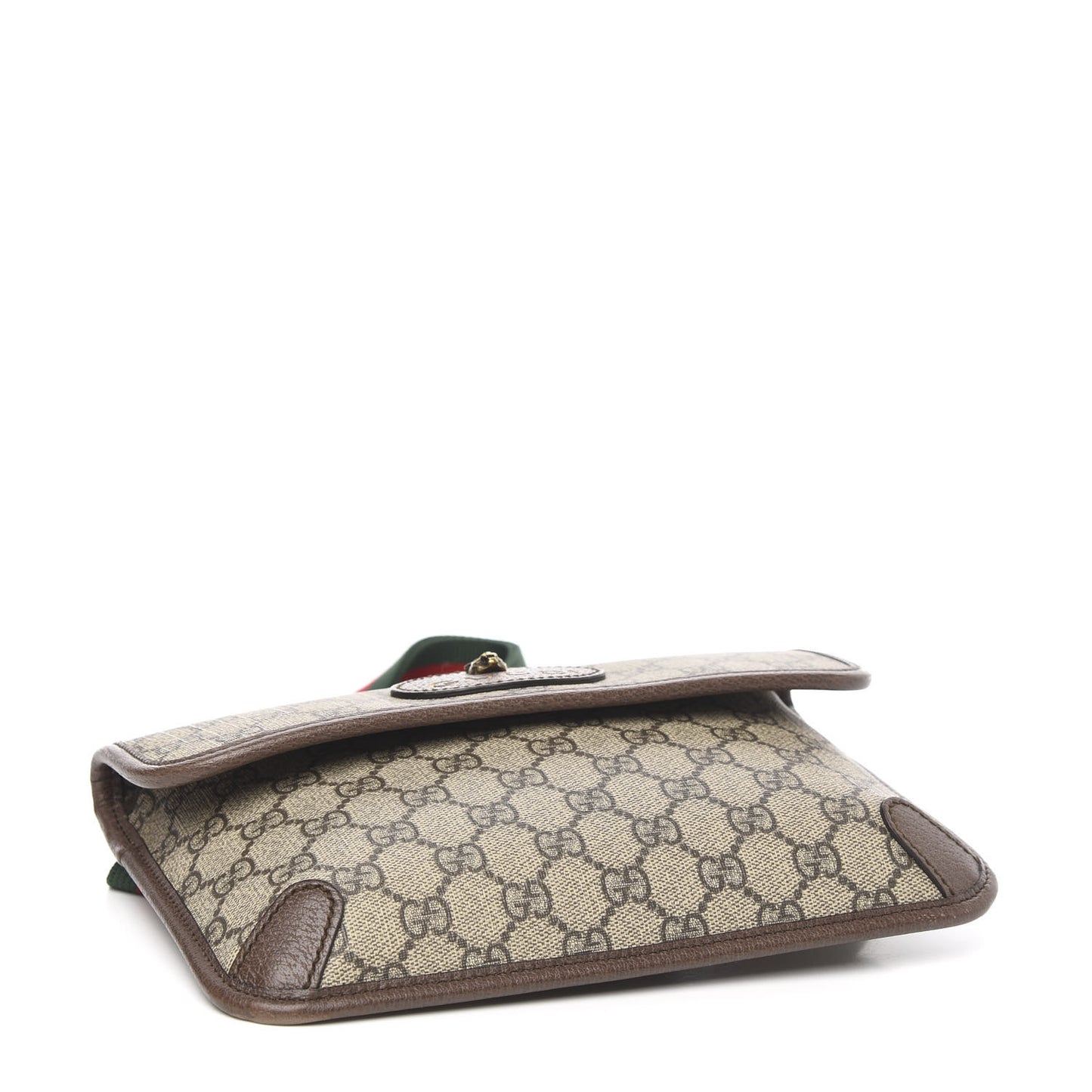 GG Supreme Monogram Neo Vintage Web Belt Bag Brown
