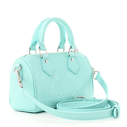 Louis Vuitton Empreinte Monogram Nano Speedy Pearly Lagoon Turquoise 3 of 10
