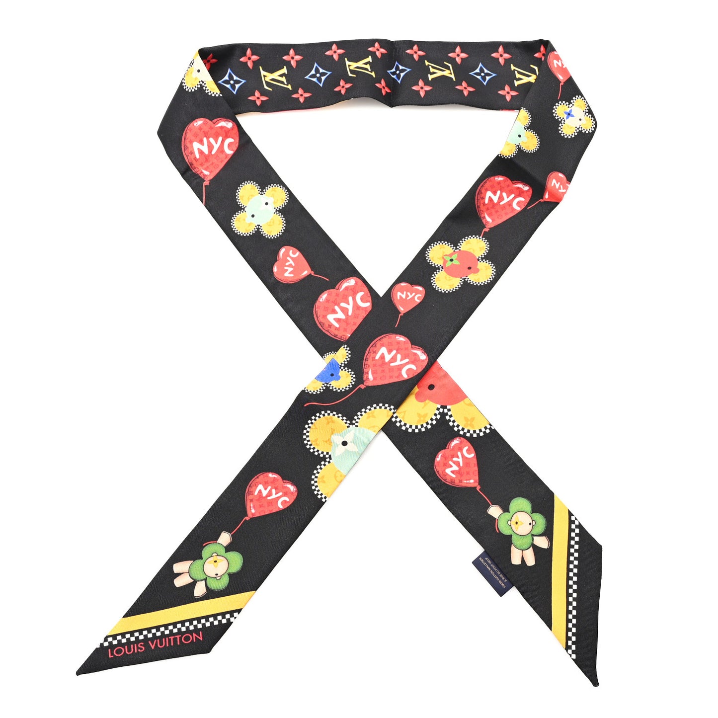 Silk Monogram 57th Street NYC Vivienne BB Bandeau Black