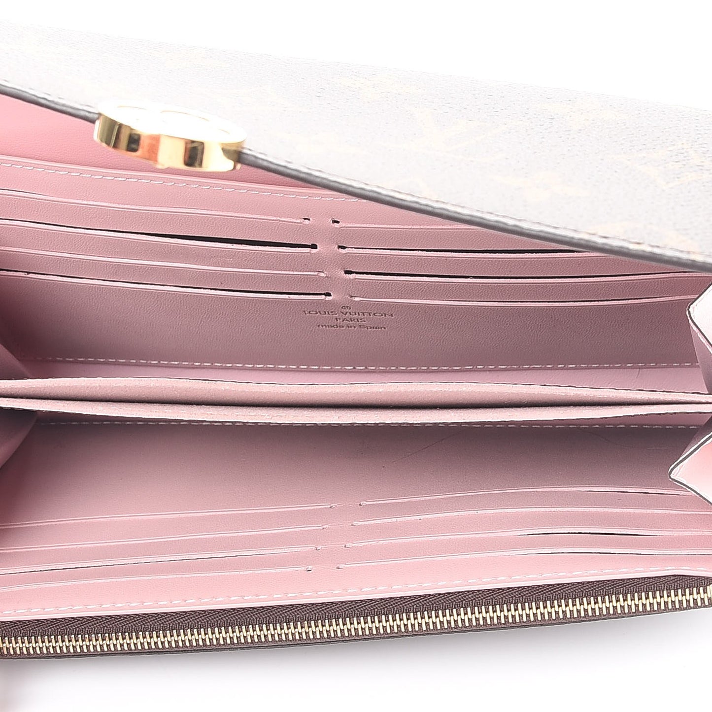 Monogram Flore Wallet Rose Ballerine