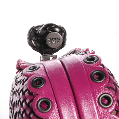 Bottega Veneta Leather Knot Clutch Orchid 5 of 7