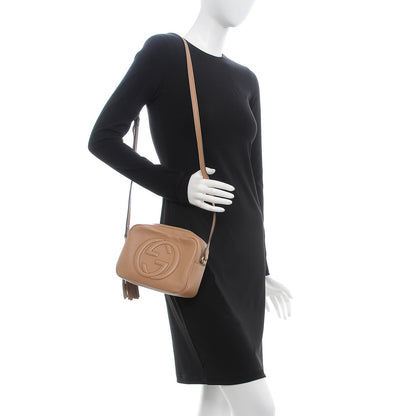 Gucci Pebbled Calfskin Small Soho Disco Bag Rose Beige 2 of 10