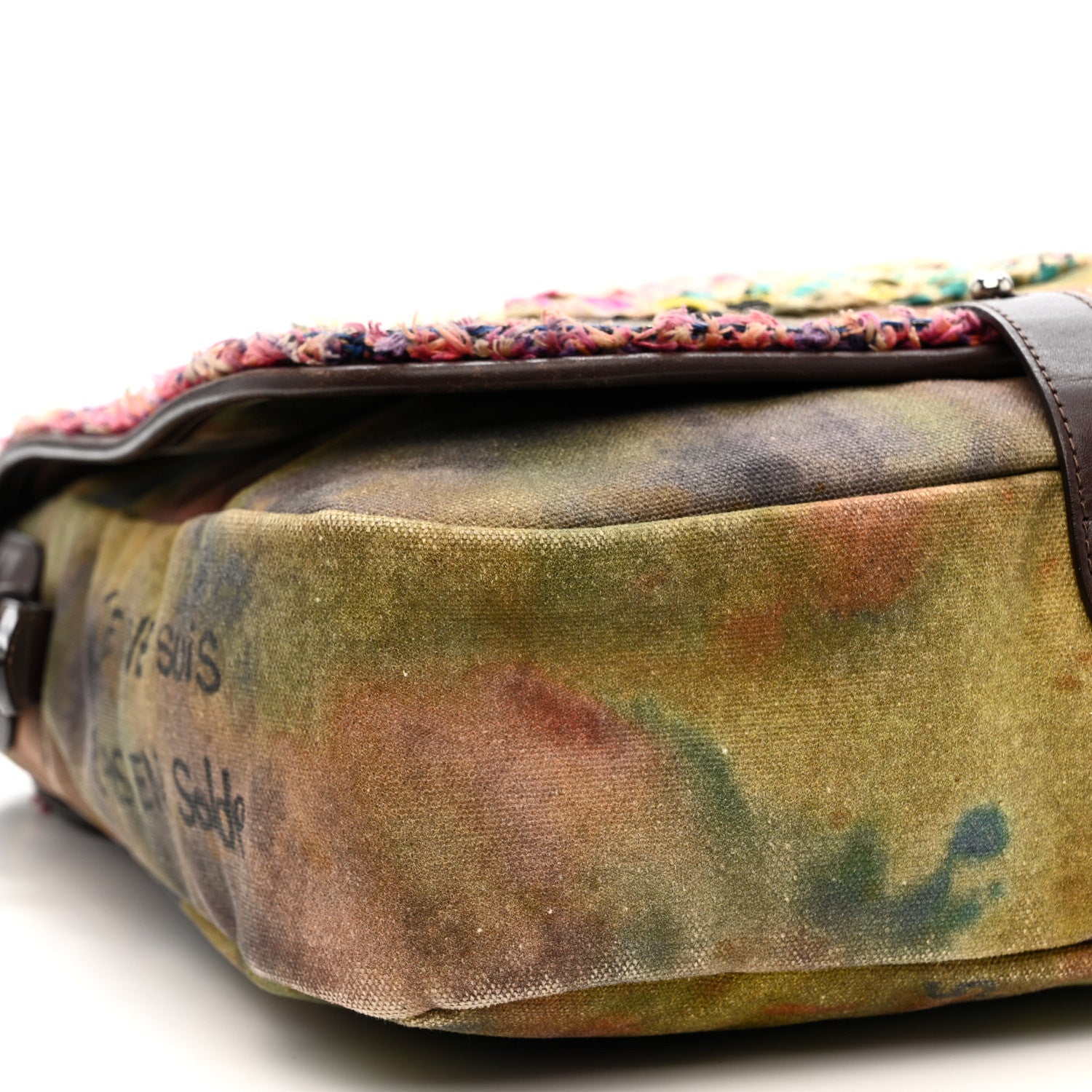 Chanel Washed Toile Graffiti On The Pavements Messenger Khaki Multicolor 15 of 30
