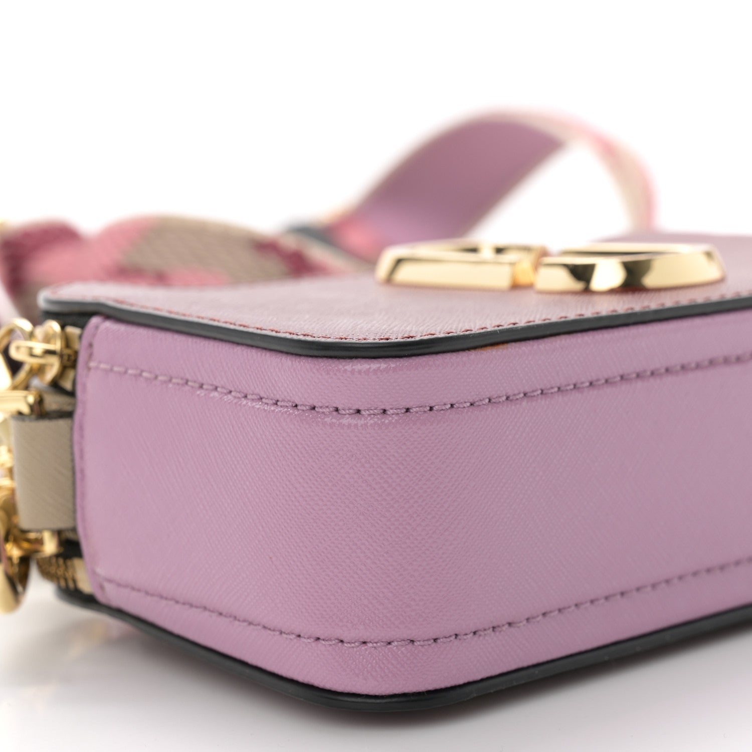 Marc Jacobs Saffiano Small Snapshot Camera Bag Burgundy Pink 8 of 10