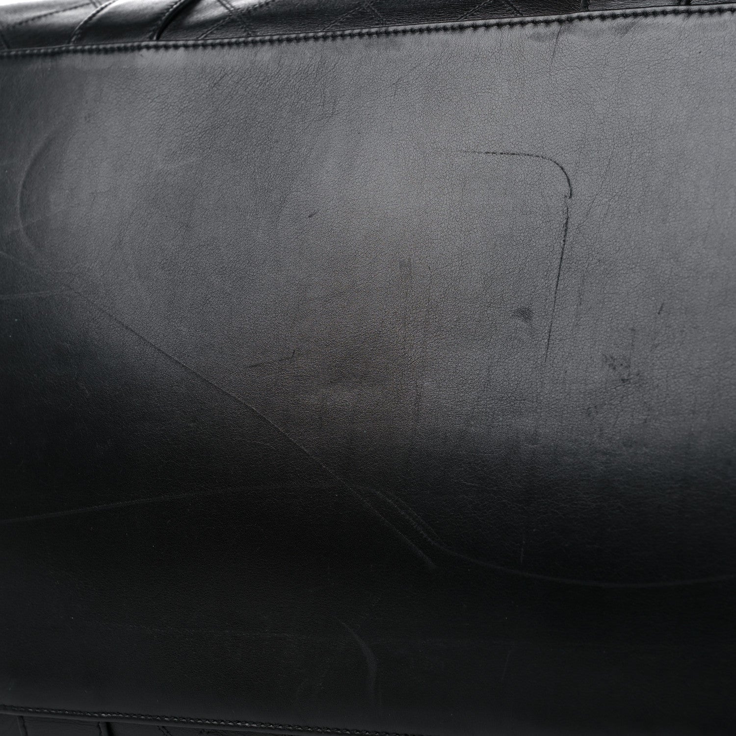 Chanel Calfskin Stitched Duffel Bag Black 15 of 20