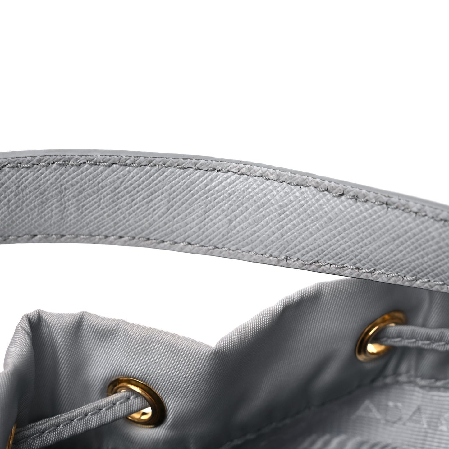 Re-Nylon Saffiano Duet Bucket Crossbody Bag Fiordaliso