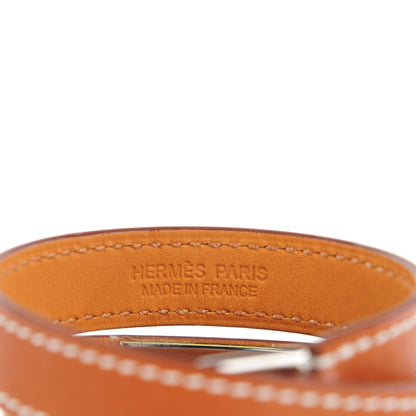 Hermes Barenia Rivale Double Tour XS Bracelet Fauve 4 of 8