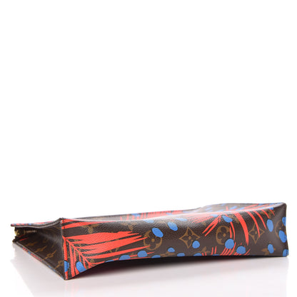 Louis Vuitton Monogram Jungle Dots Toiletry Pouch 26 Coquelicot Denim 4 of 9