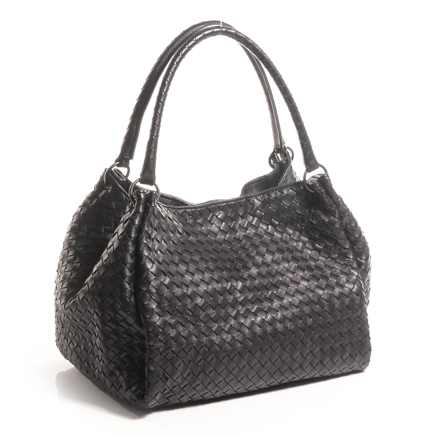 Nappa Intrecciato Parachute Bag Nero Black