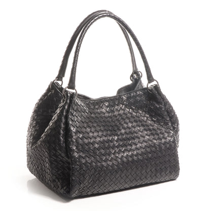 Bottega Veneta Nappa Intrecciato Parachute Bag Nero Black 3 of 9