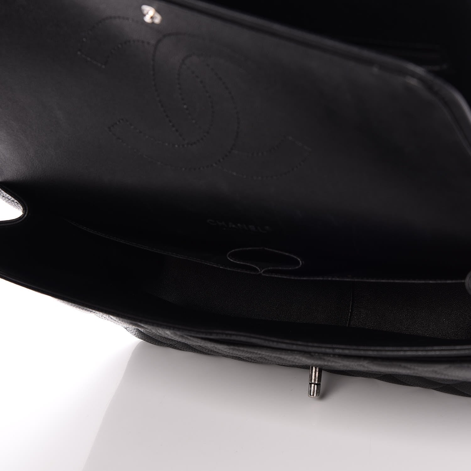 Chanel Caviar Quilted Maxi Double Flap Black 6 of 8