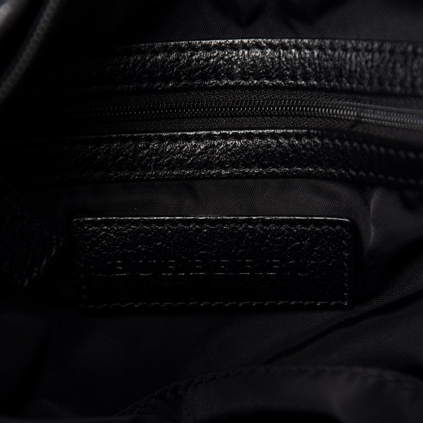 Nylon Tonal Check Diaper Bag Black
