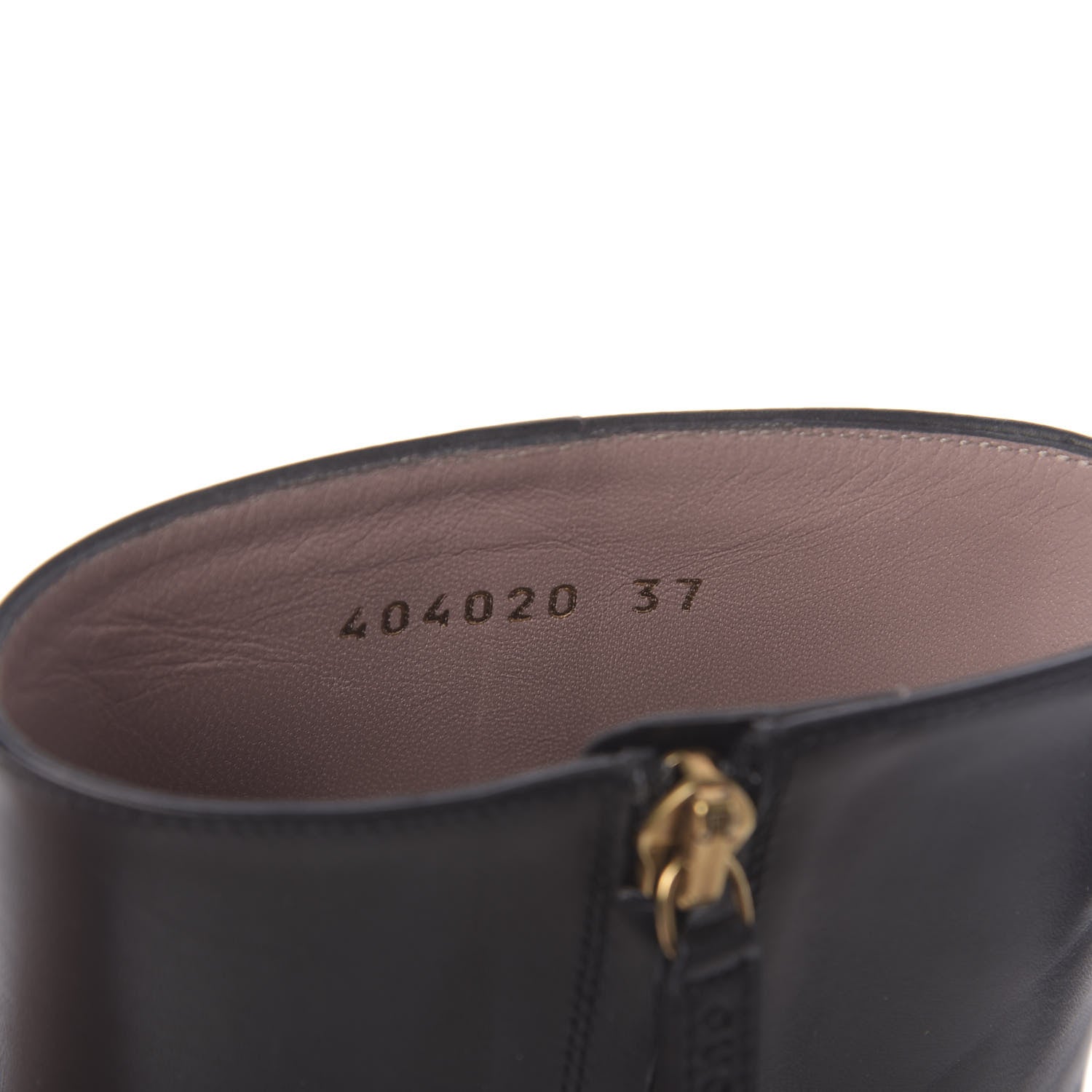 Gucci Calfskin Diamond Heel Ankle Boots 37 Black 6 of 9