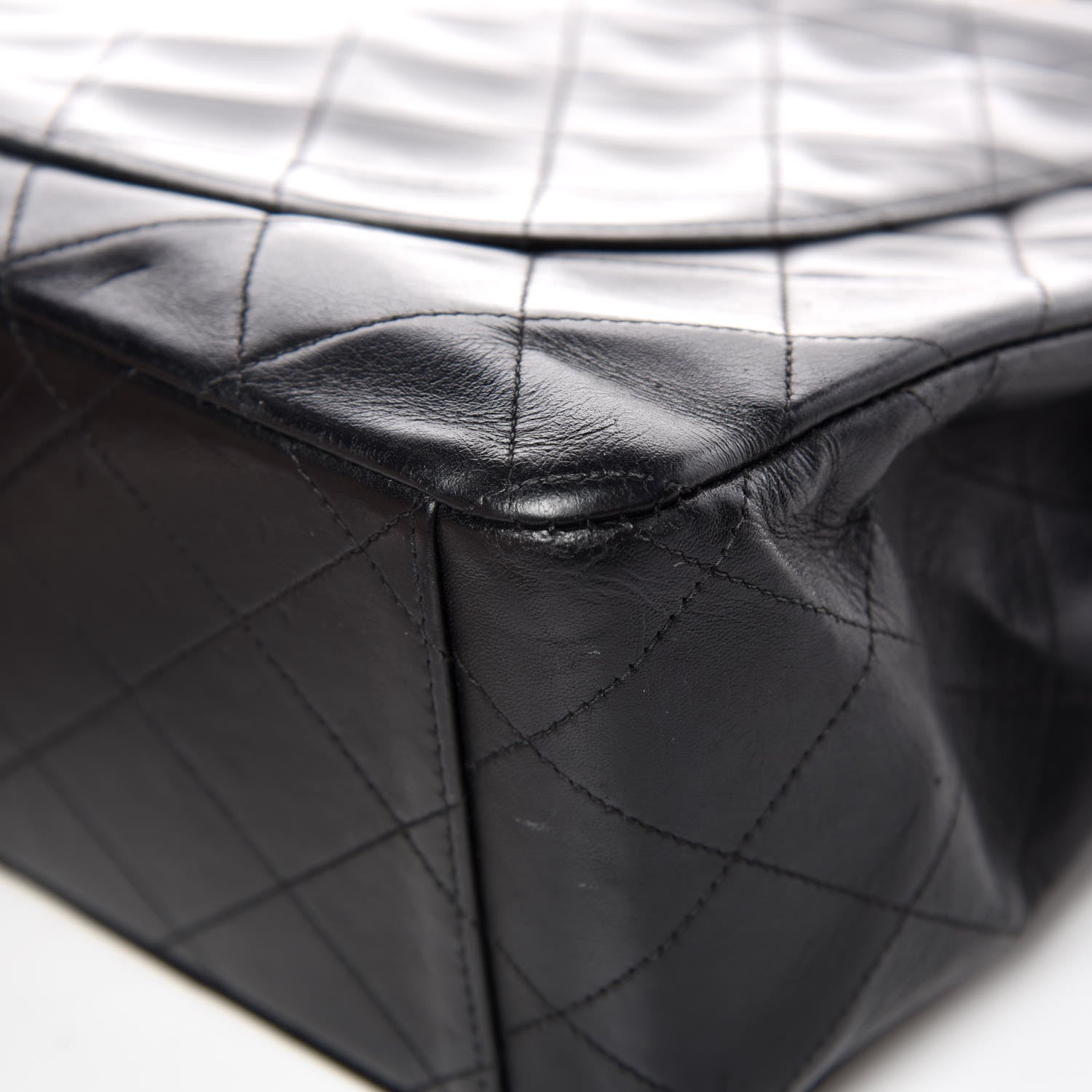 Chanel Lambskin Quilted XL Jumbo Single Flap Black 20 of 23