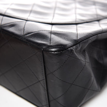 Chanel Lambskin Quilted XL Jumbo Single Flap Black 20 of 23