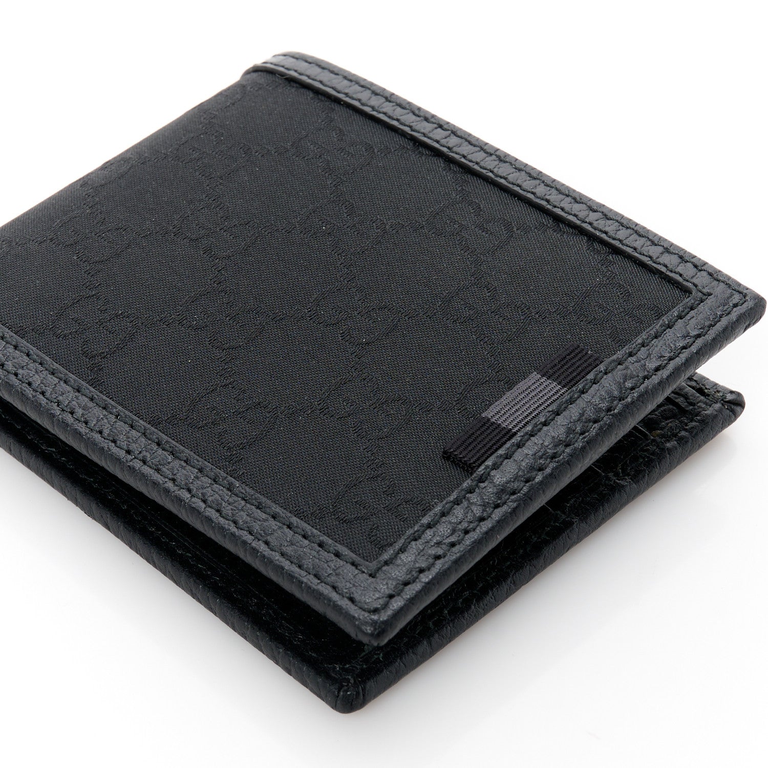 Gucci Nylon Monogram Bi-Fold Wallet Black 11 of 11