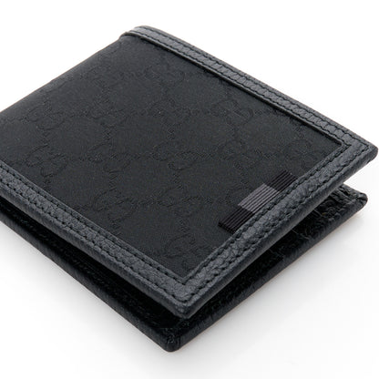 Gucci Nylon Monogram Bi-Fold Wallet Black 11 of 11