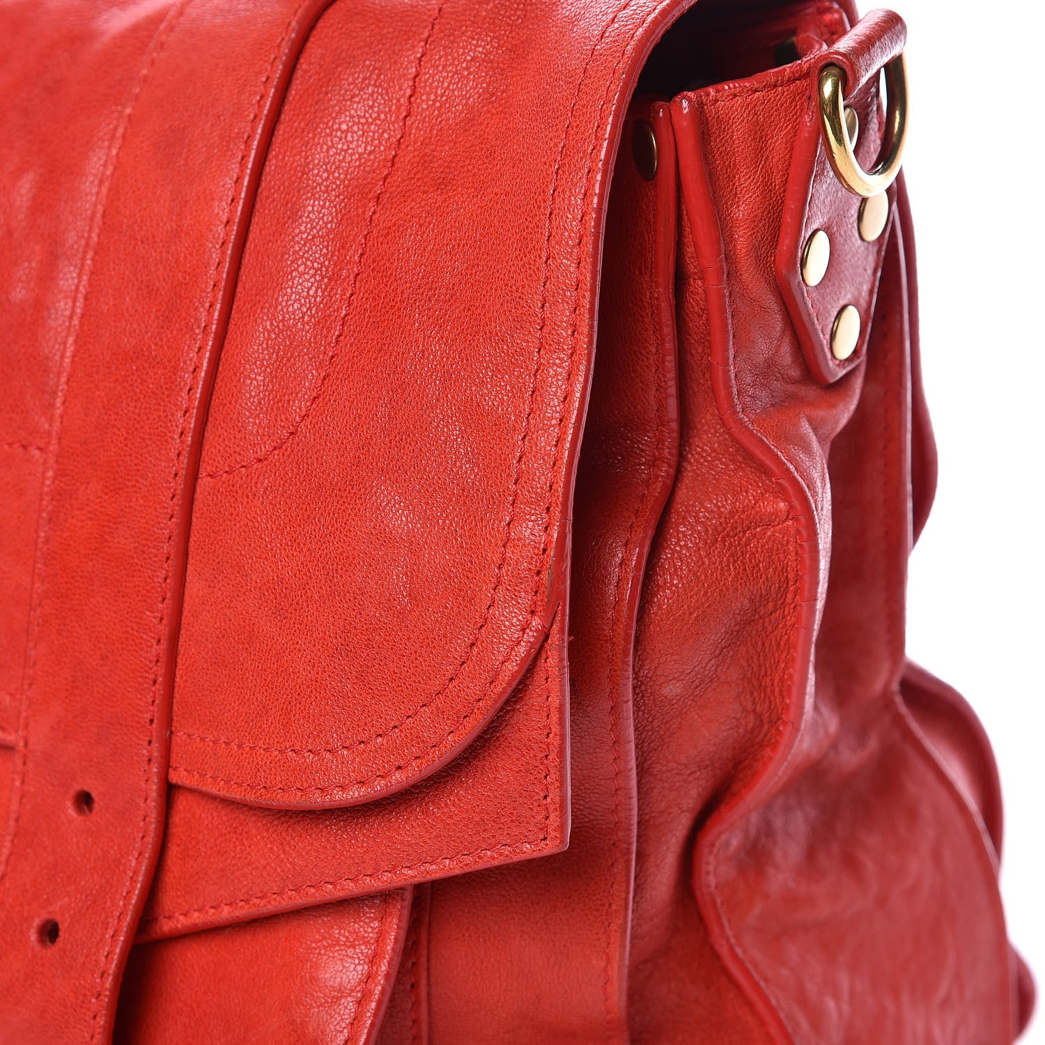 Proenza Schouler Lambskin PS1 Large Satchel Lipstick Red 12 of 16