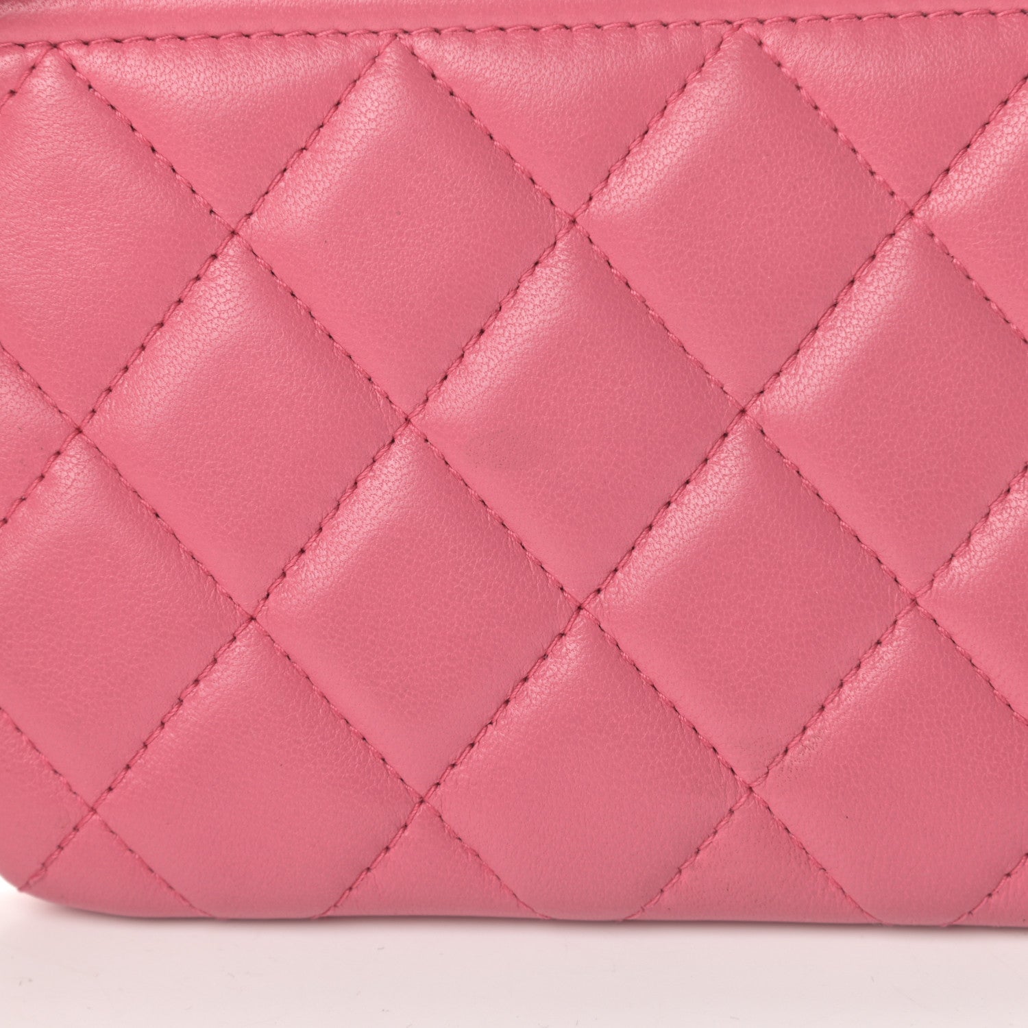 Chanel Lambskin Quilted Small Boy Zipped Pouch Pink 9 of 11
