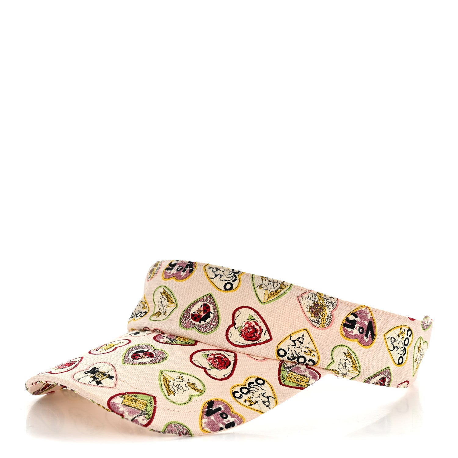 Chanel Cotton Canvas Valentine Visor Light Pink Multicolor 1 of 7