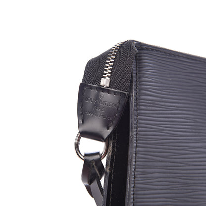 Louis Vuitton Epi Pochette Accessories 24 Black 6 of 11