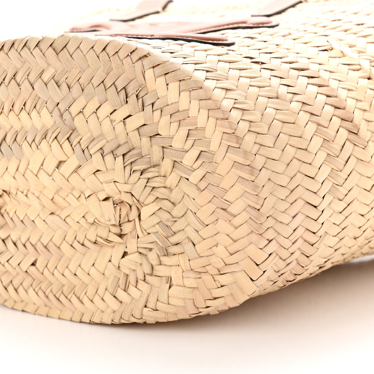 Celine Raffia Calfskin Triomphe Teen Panier Tan 8 of 9