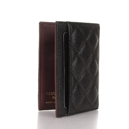 Chanel Caviar Quilted Card Holder Wallet Black 3 of 7