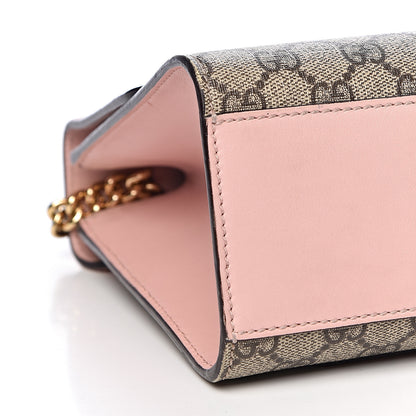 Gucci GG Supreme Monogram Calfskin Medium Padlock Shoulder Bag Beige Perfect Pink 8 of 16