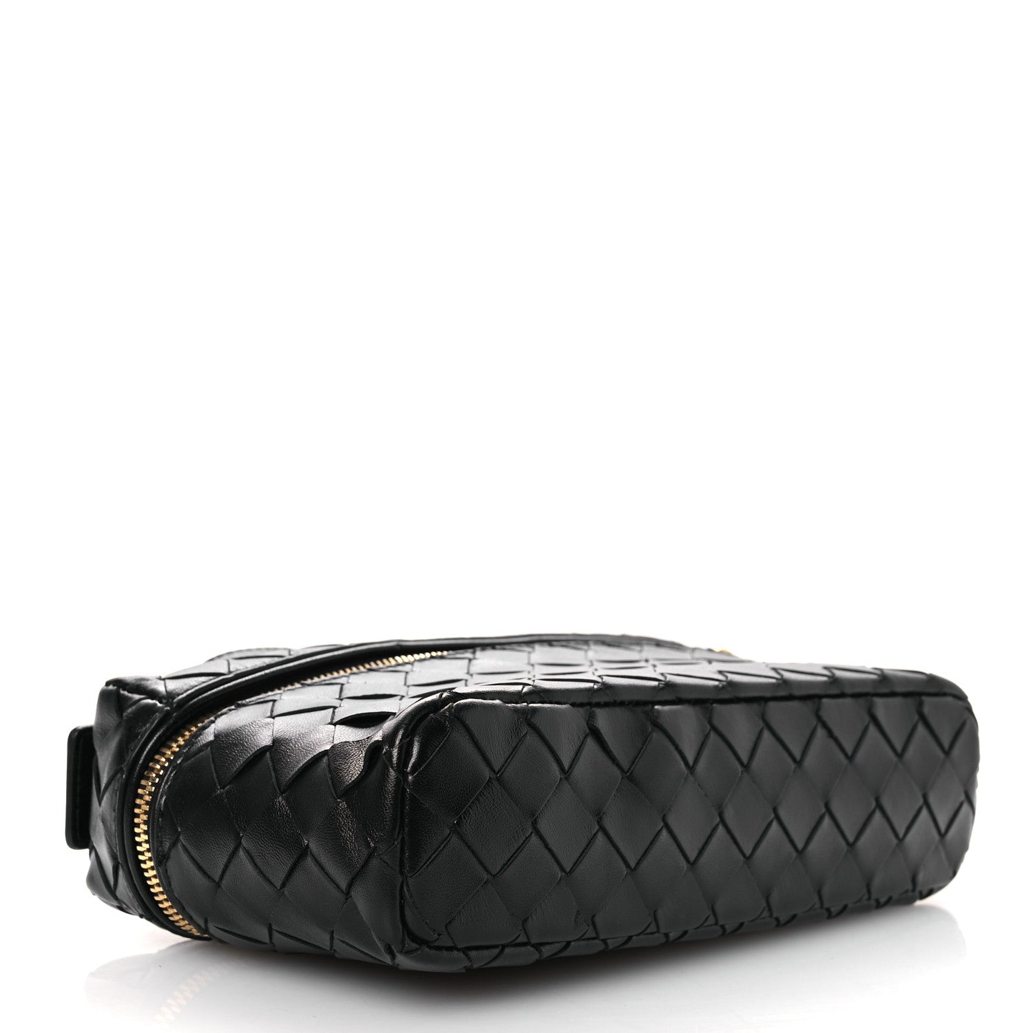 Bottega Veneta Calfskin Intrecciato Bang Bang Vanity Case Black 4 of 13