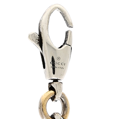 Gucci Sterling Silver Enamel Thin Interlocking G Bracelet Black 3 of 3