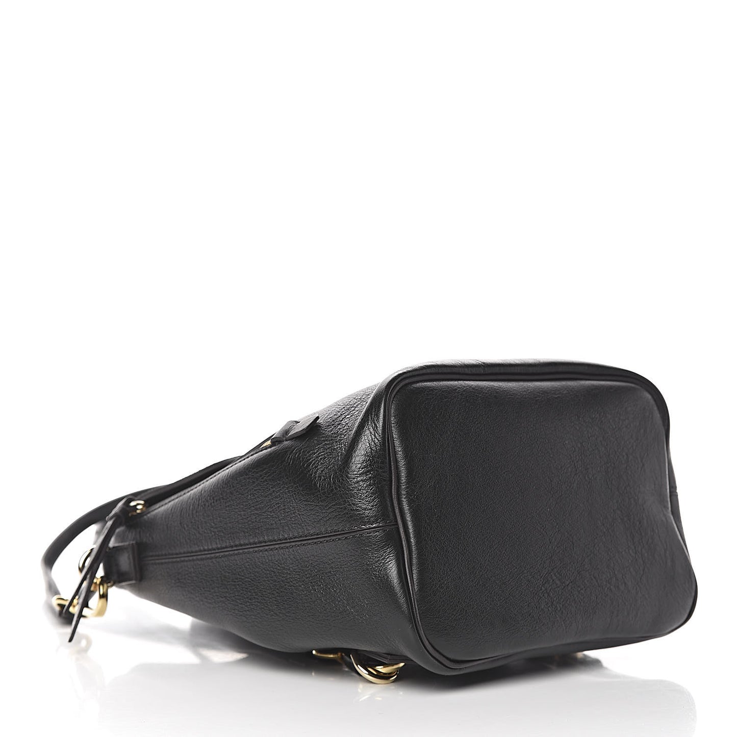 Suede Calfskin Small Faye Backpack Black