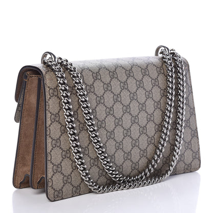 Gucci GG Supreme Monogram Small Dionysus Shoulder Bag Taupe 3 of 11