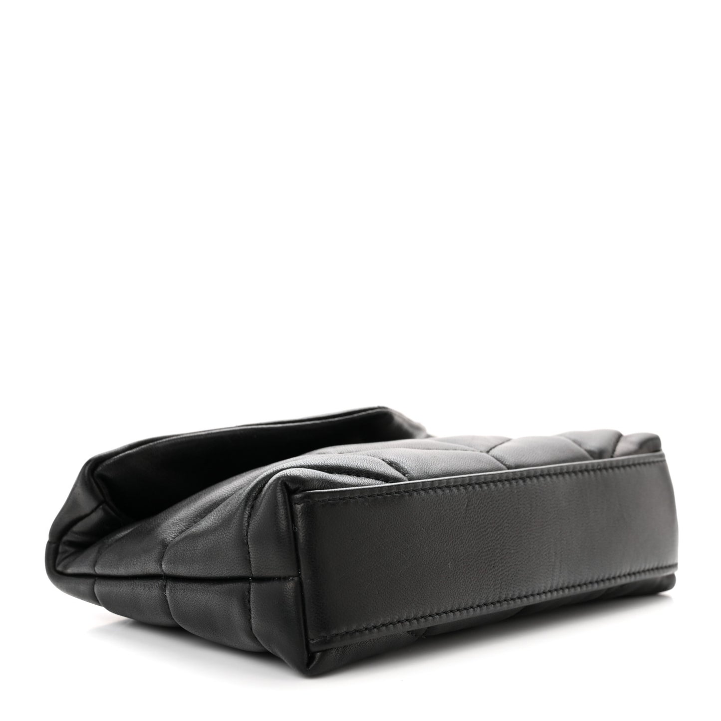 Lambskin Monogram Loulou Puffer Pouch Clutch Black