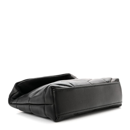 Saint Laurent Lambskin Monogram Loulou Puffer Pouch Clutch Black 5 of 11