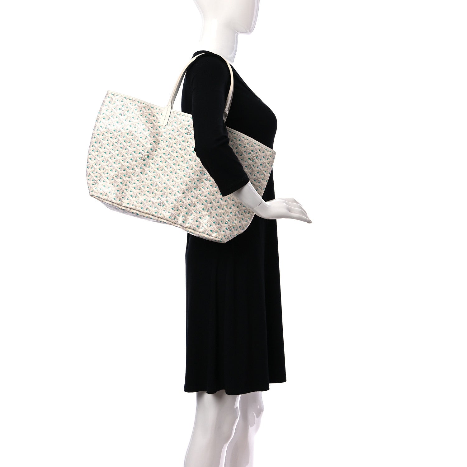 Goyard Goyardine Saint Louis Claire Voie PM White Opaline 2 of 9