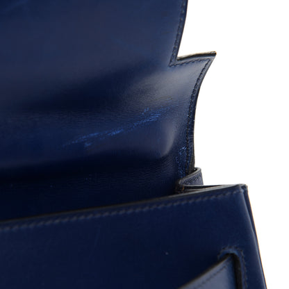 Hermes Box Kelly Retourne 32 Bleu Saphir 11 of 15