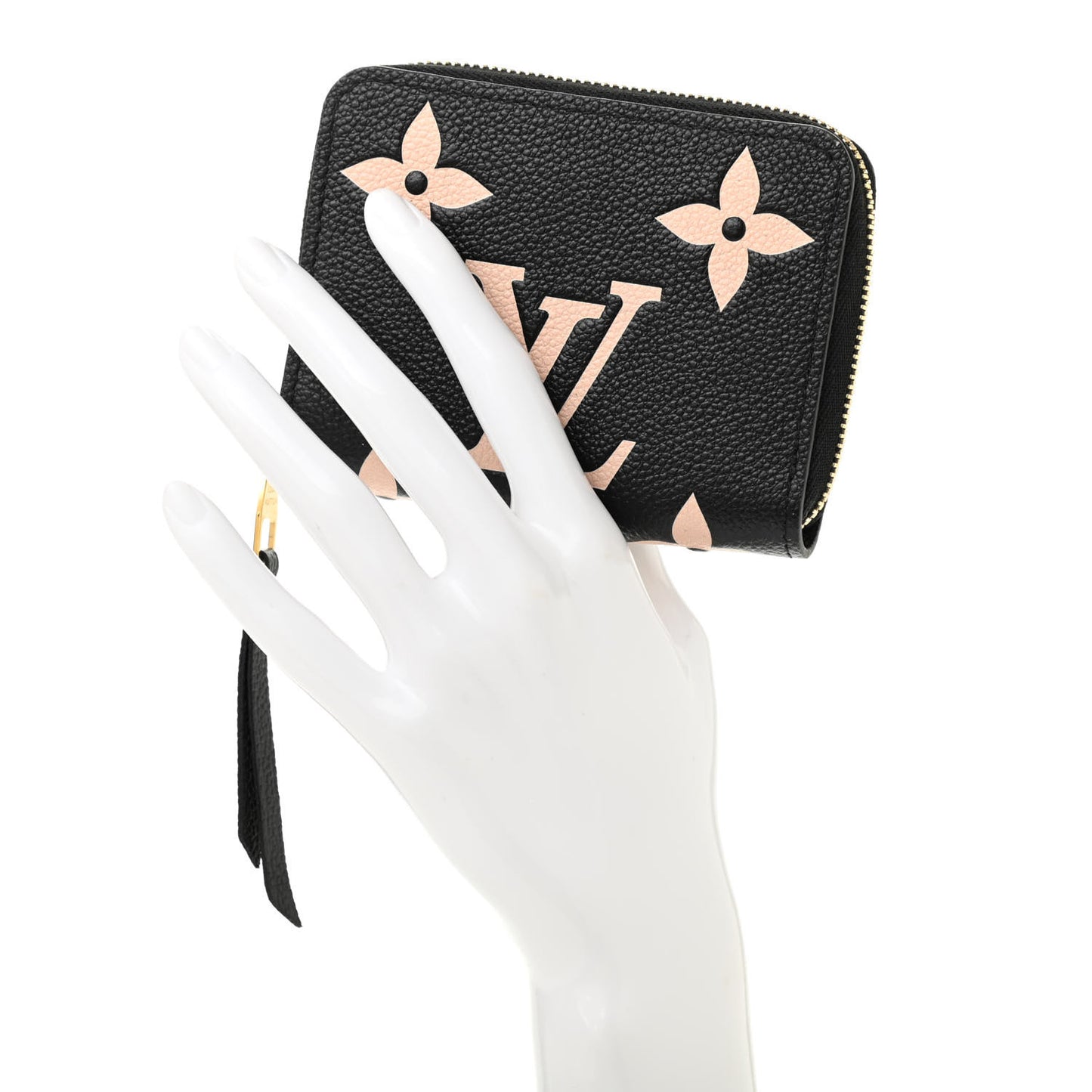 Empreinte Monogram Giant Zippy Coin Purse Black Beige