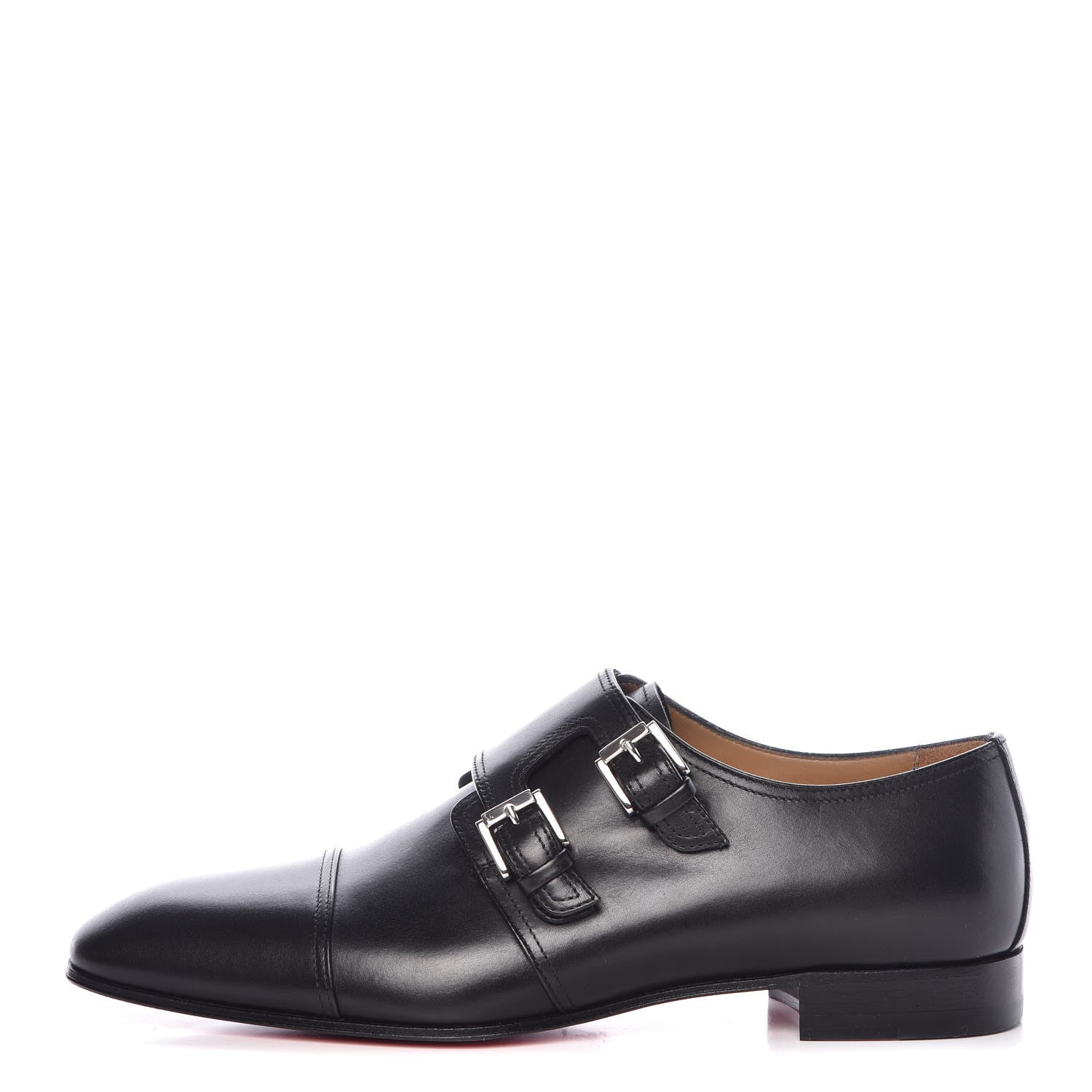 Christian Louboutin Calfskin Mens Mortimer City Flat Oxfords 40.5 Black 1 of 8