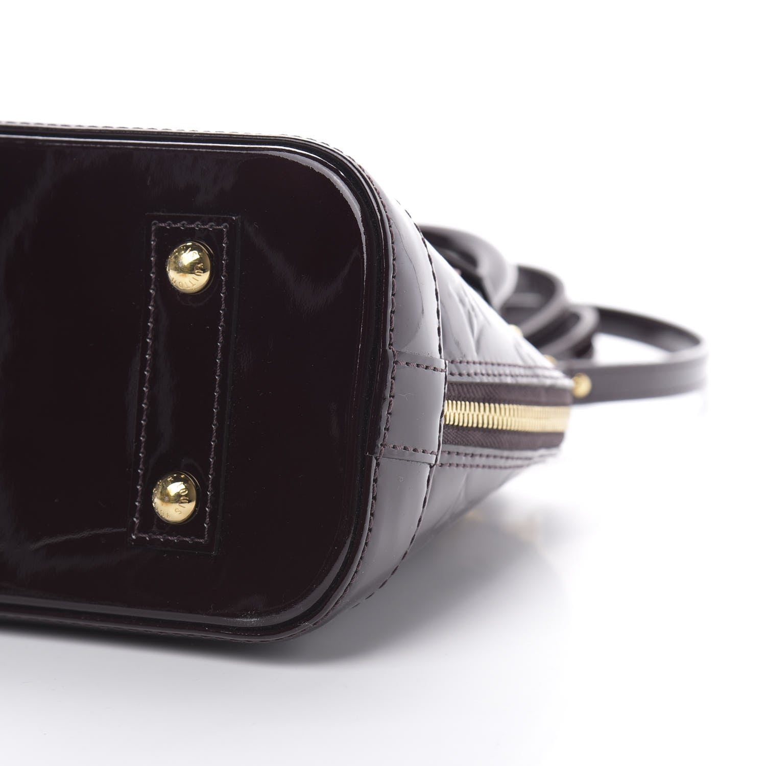 Louis Vuitton Vernis Flowers Alma BB Amarante 10 of 10