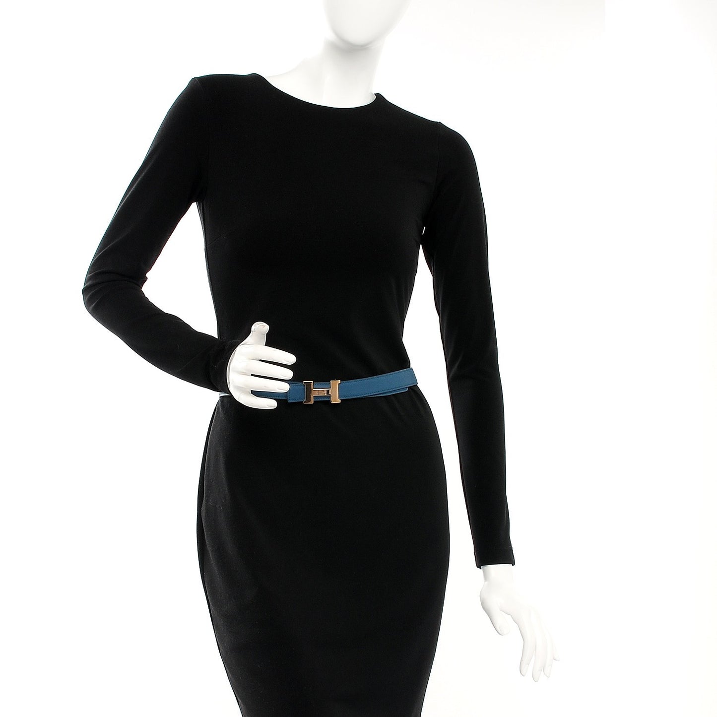 Swift Epsom 24mm Mini Constance H Belt 90 Colvert Bleu Atoll