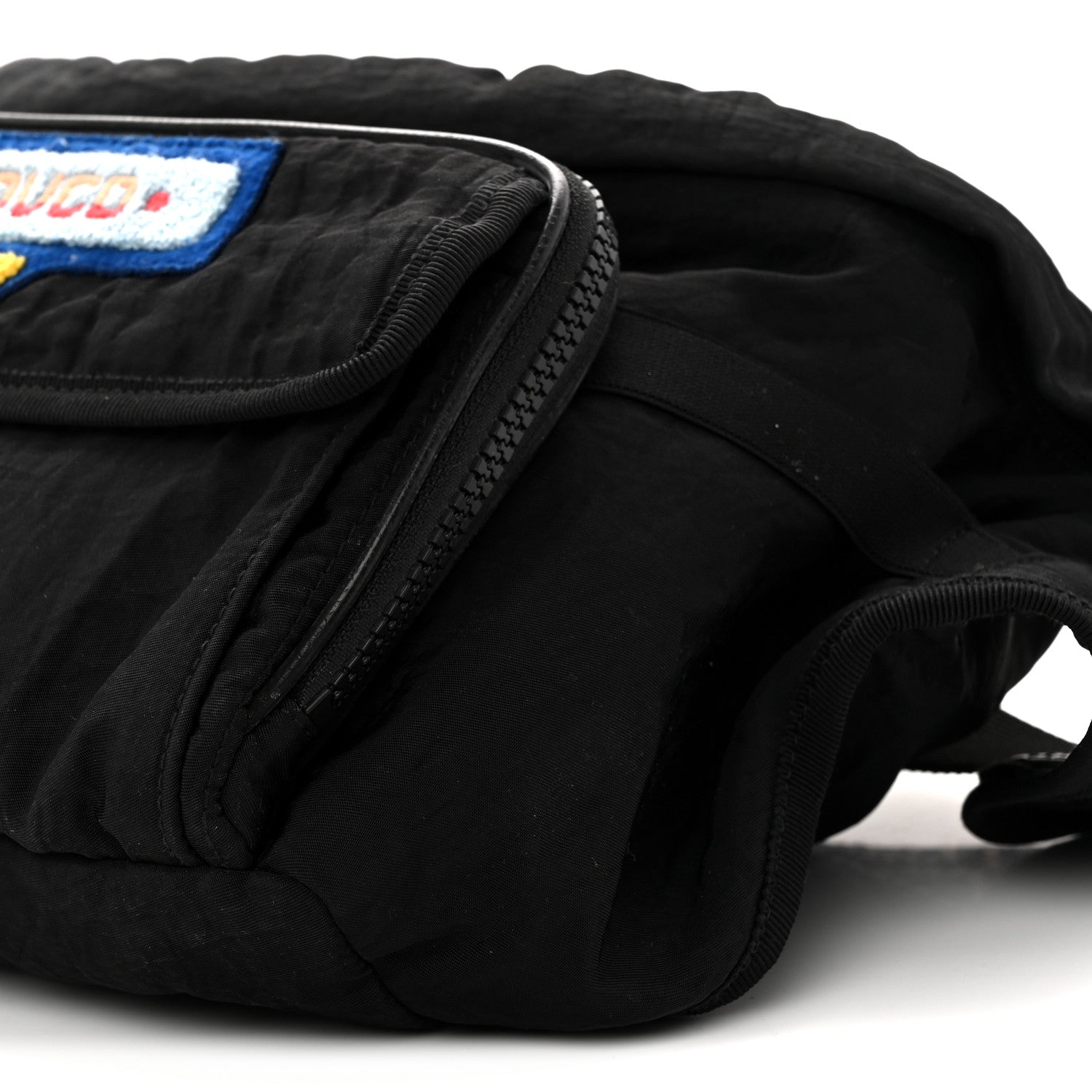 Gucci Nylon 80s Logo Patch Belt Bag Black 10 of 10