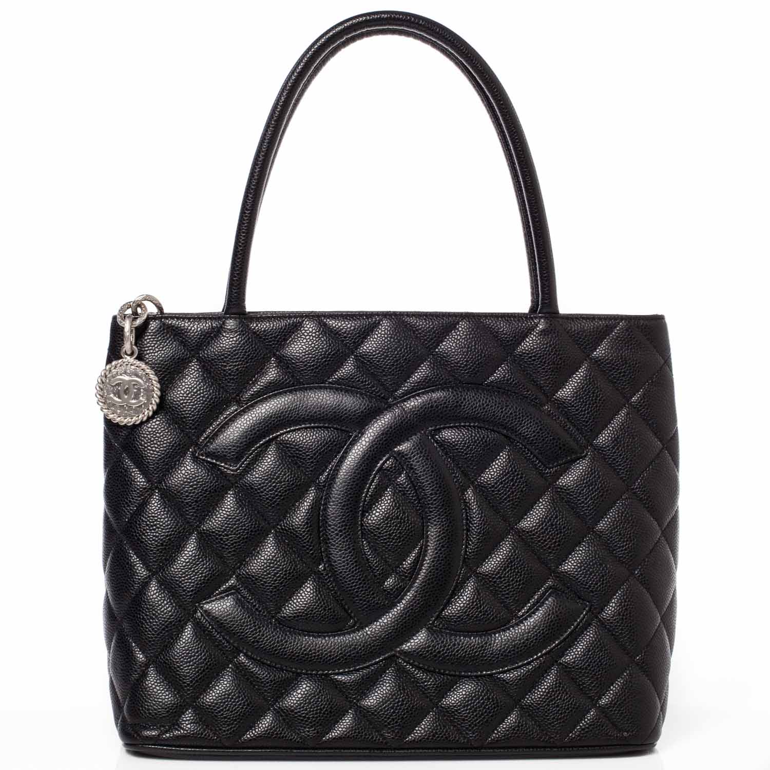 Chanel Caviar Medallion Tote Black 1 of 10