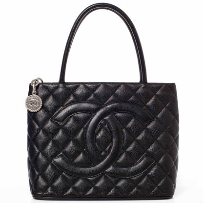 Chanel Caviar Medallion Tote Black 1 of 10