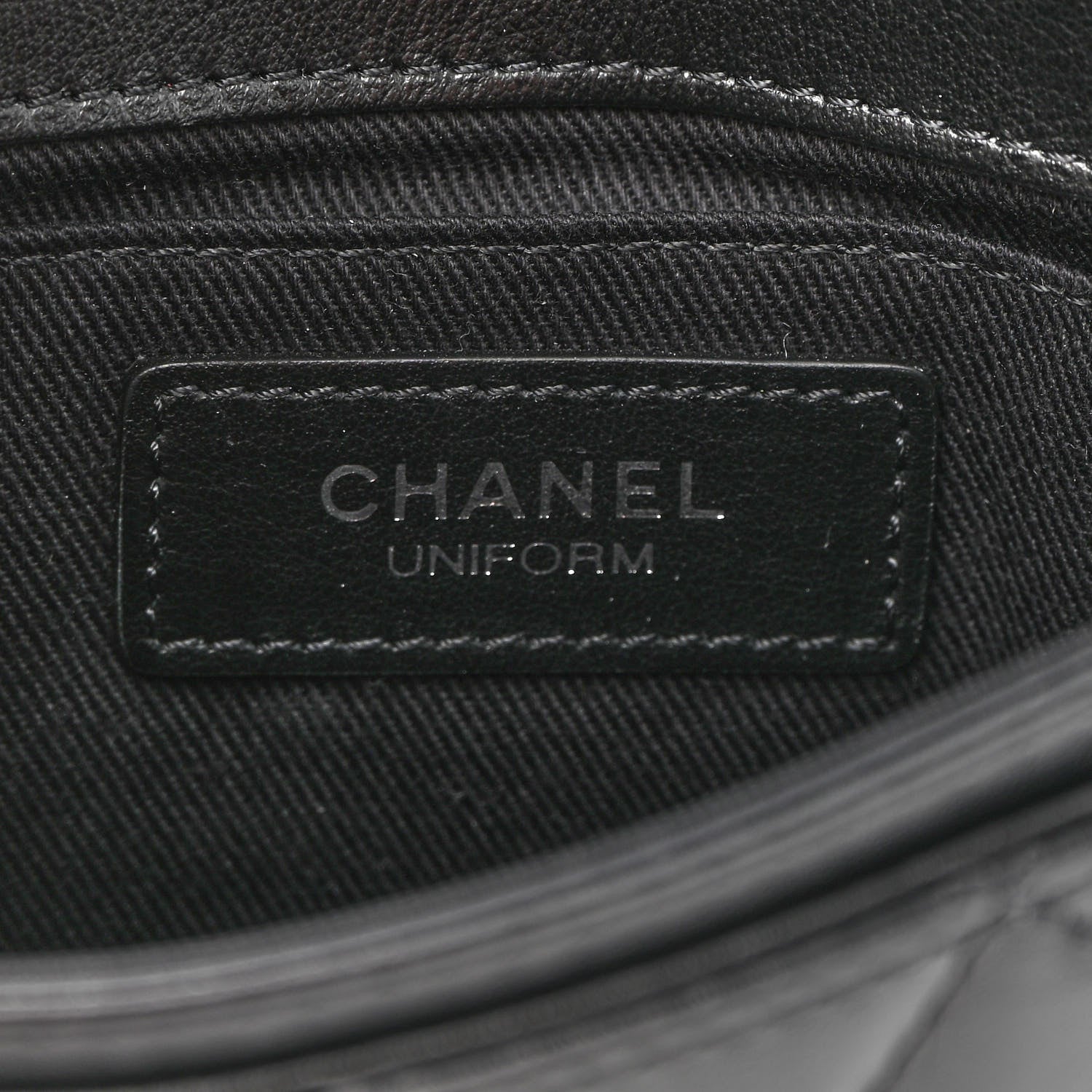 Chanel Calfskin Quilted CC Uniform Flap Belt Bag Black 6 of 9